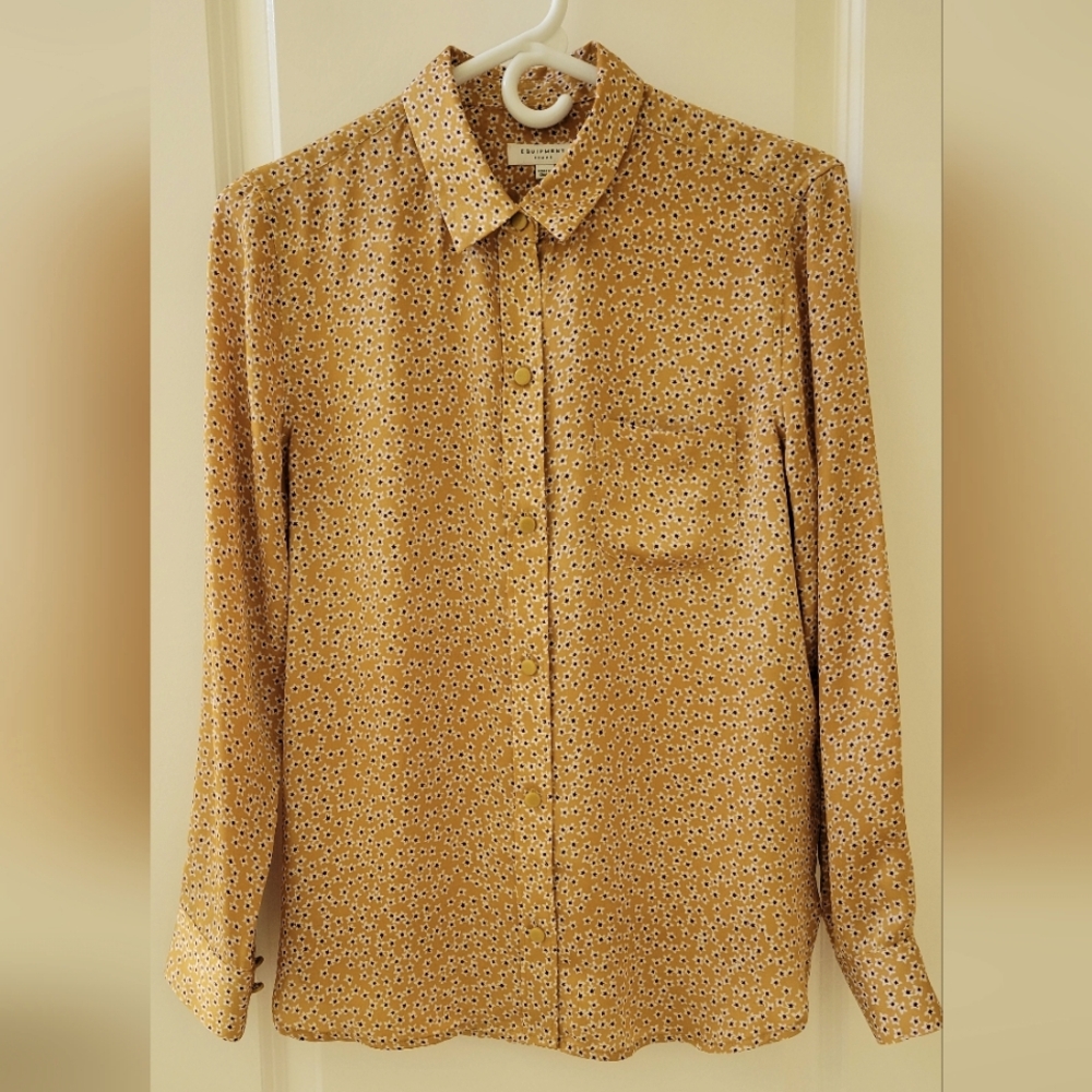 Equipment Camel Tiny Floral Blouse